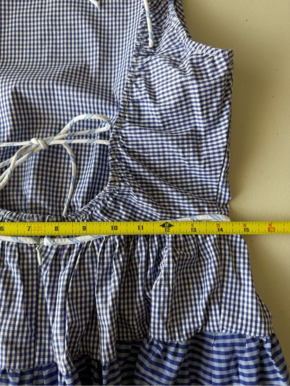 J.Crew Open-Back Mixed Gingham Midi Dress Size 8 NWT - Picture 12 of 14